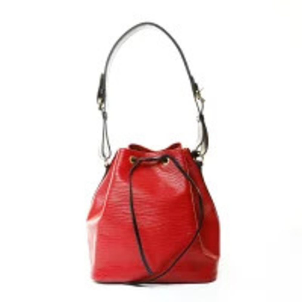Louis Vuitton Epi Black Shoulder Bag Red